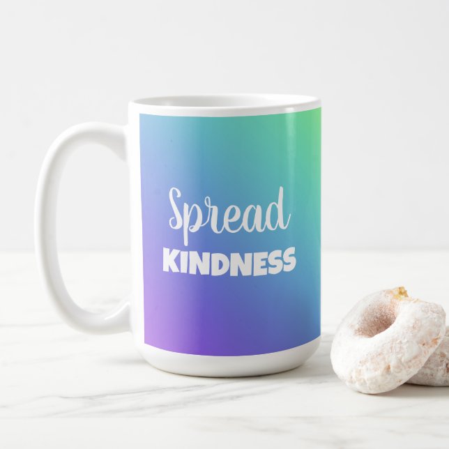 Spread Kindness Rainbow Kaffemugg (Med munk)