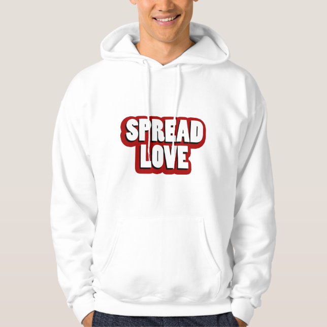 Spread Love Design Hoodie (Framsida)