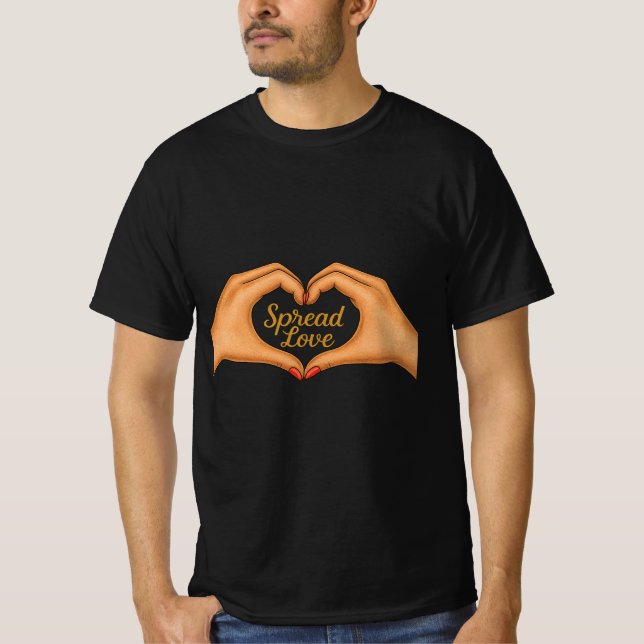 Spread Love Men’s T-Shirt (Framsida)