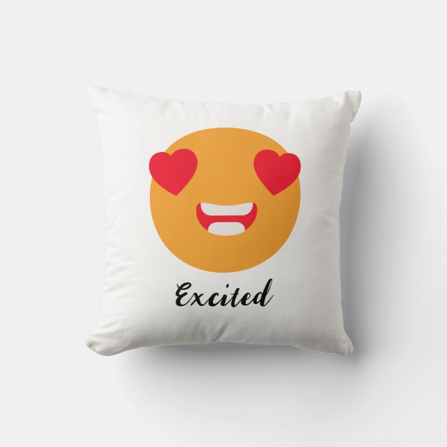 Spread Smiles on Emoji Day: Exced Emoji Kudde (Framsida)