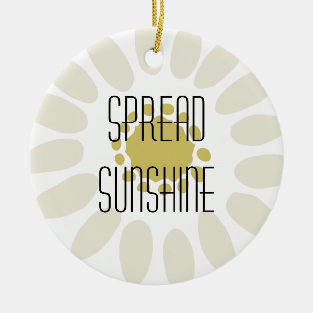 Spread Sunshine Julgransprydnad Keramik (Framsidan)