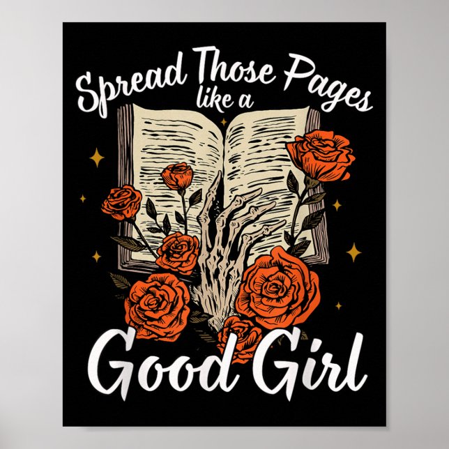 Spread Those Pages Like A Good Girl Dark Romance S Poster (Framsidan)
