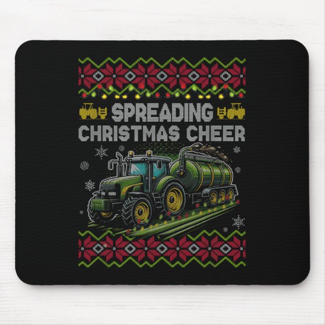 Spreading Christmas Cheer Farming Tractor Ugly Swe Musmatta (Framsidan)