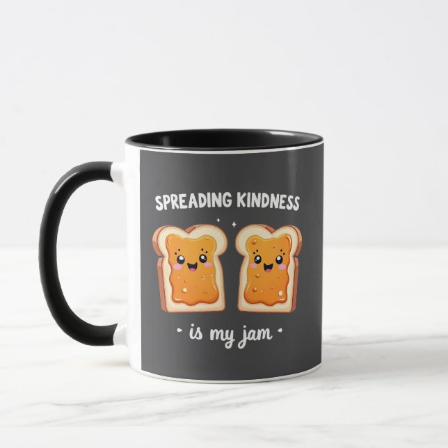 Spreading Kindness är My Sylt Funny Loaf Bread Syl Mugg (Vänster)