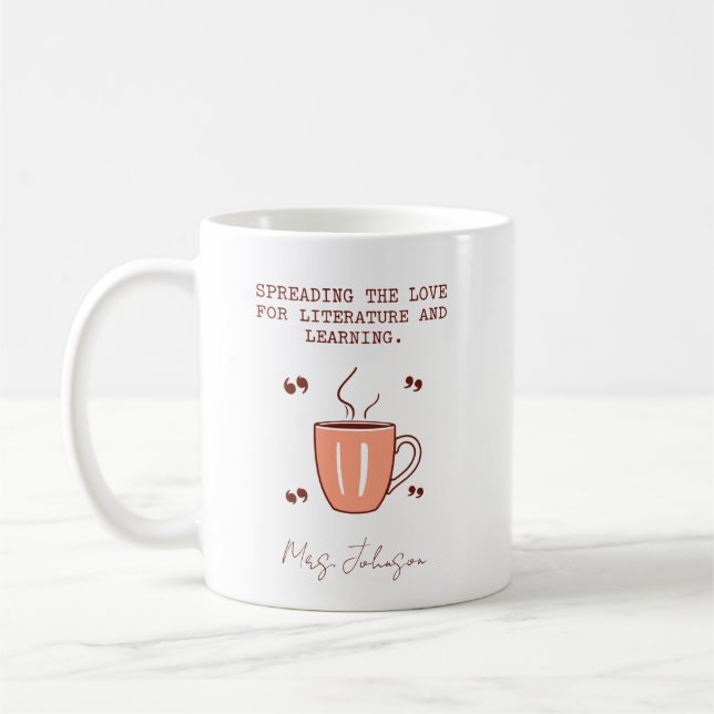 Spreading The Love For Literature And Learning Kaffemugg (Vänster)