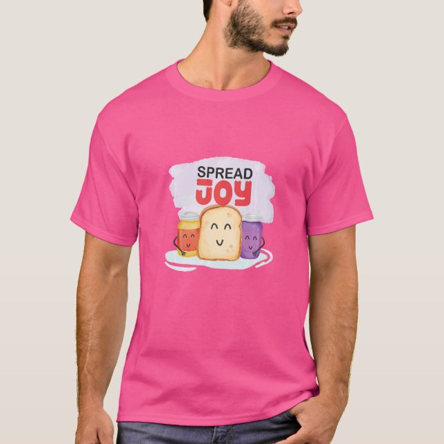 Spreads joy peanut Butter och Jelly Delicious Sand T Shirt (Framsida)