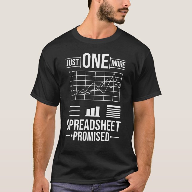 Spreadsheet Calculator Software Budget Templates T Shirt (Framsida)