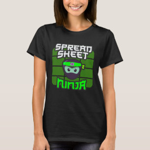 SPREADSHEET N för flerprogramsanalys av CFO Accoun T Shirt