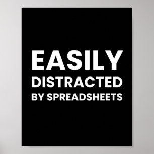 Spreasheets Lung Accountant Say Poster