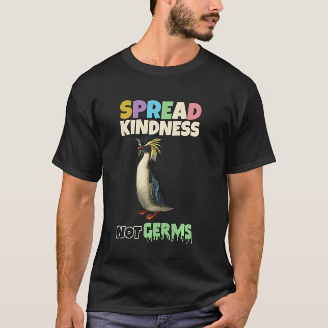 Spredhet, inte Germs Funny Animal T Shirt (Framsida)
