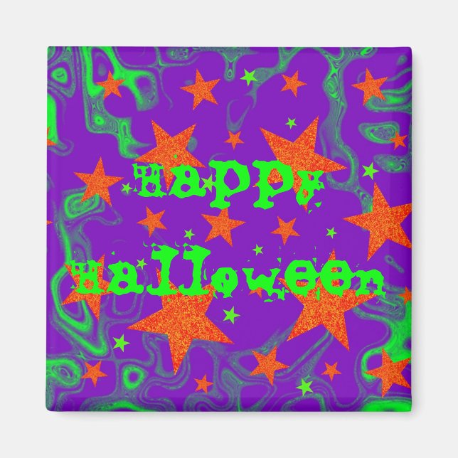 Spredmagnet "Happy halloween" Magnet (Framsidan)