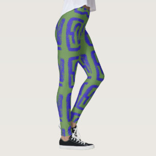 spreja abstrakten Thunder_Cove blå valfri färg Leggings