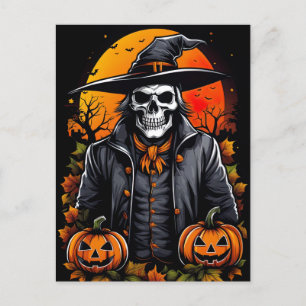 Sprejat Skeleton, Spooky Halloween Vykort