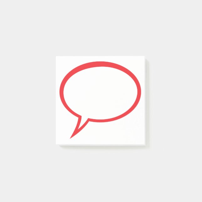 Sprejbubbla Post-it Block (Framsida)