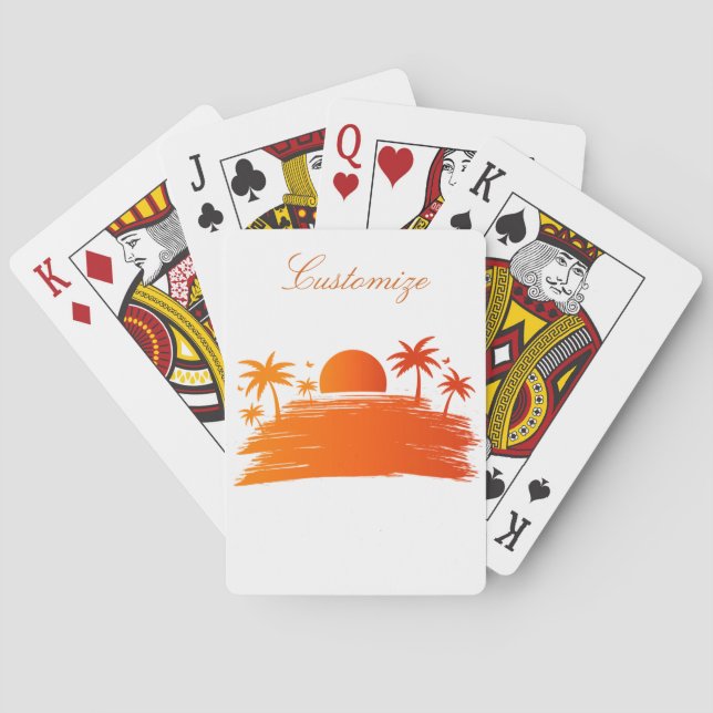 Sprestigning - solnedgång Thunder_Cove Casinokort (Baksidan)