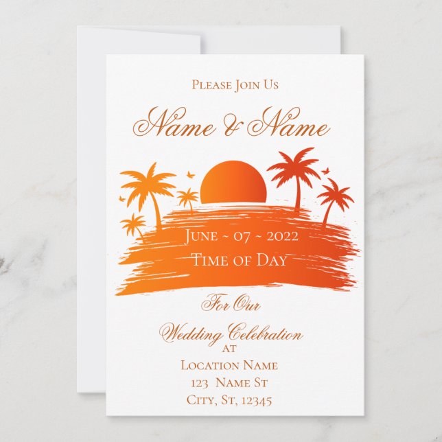 Sprestigning - solnedgång Thunder_Cove Inbjudningar (Framsida)