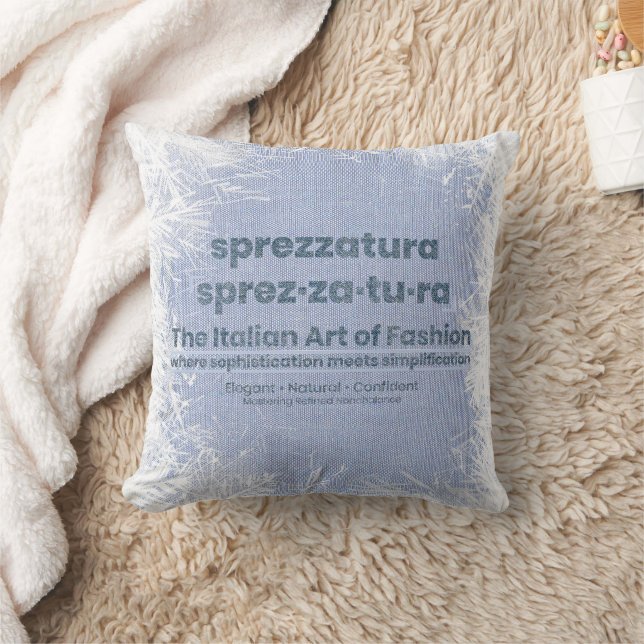SPREZZATURA: DEN ITALIENSKA MODEKONSTEN - DenimArt Kudde (Filt)