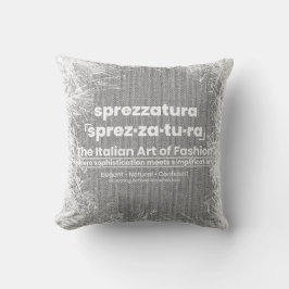 SPREZZATURA: DEN ITALIENSKA MODETS KONST-Svart Den Kudde