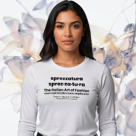 SPREZZATURA : ITALIENSK KONSTNÄRLIG MODE-BlackDeni T Shirt