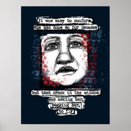 Spricka i fönstret Poster väggkonst