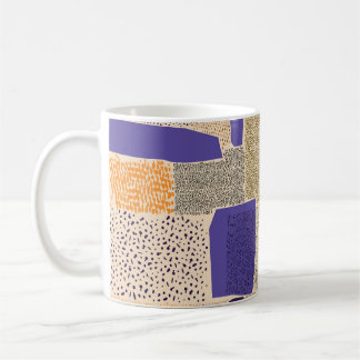 Sprickad geometrisk Linjer: Abstrakt Art Kaffemugg