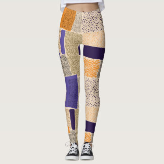 Sprickad geometrisk Linjer: Abstrakt Art Leggings