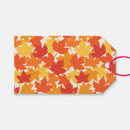 Sprickad Höst löv Höst färger Presentetikett