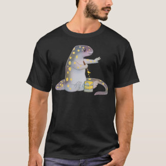 Sprickad salamander målning på t shirt