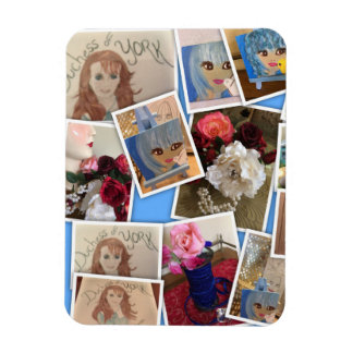 Sprickade foto magnet