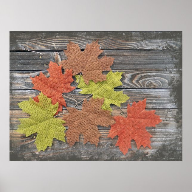 Sprickade Löv Poster (Framsidan)