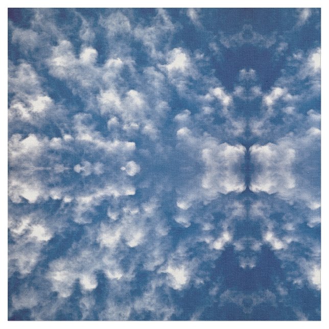 Sprickade moln tyg (Närbild)