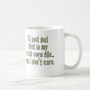 Sprickamaj att bry sig inte muggen kaffemugg