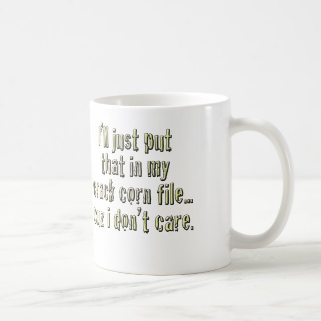 Sprickamaj att bry sig inte muggen kaffemugg (Höger)