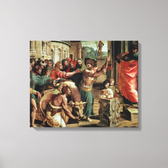 Sprickan i Lystra (tecknaden för Sistine C Canvastryck (Framsida)