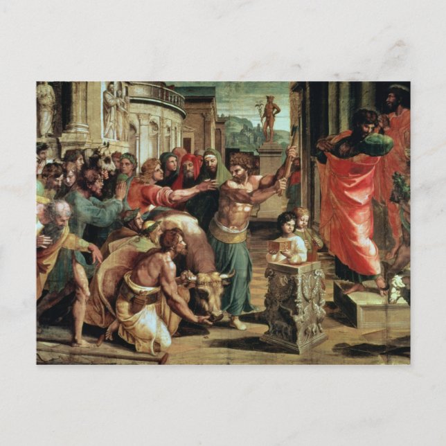 Sprickan i Lystra (tecknaden för Sistine C Vykort (Framsida)