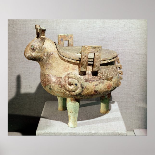 Sprickande "hsi-ting"-djur figur poster (Framsidan)