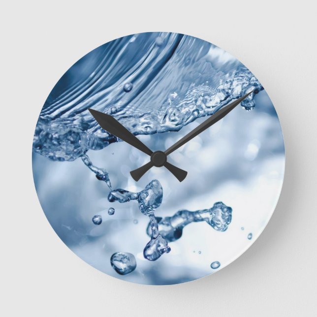 Sprickande konst rund klocka (Framsida)