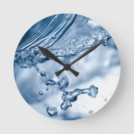 Sprickande konst rund klocka