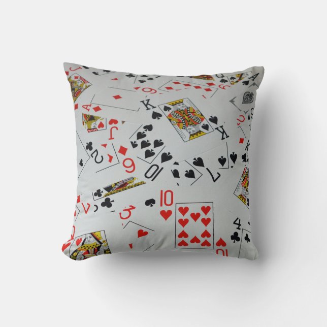 Sprickat kort, Throw Cushion. Kudde (Framsida)
