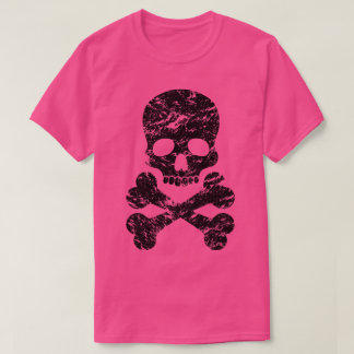 Sprickat Skull och korsben T Shirt