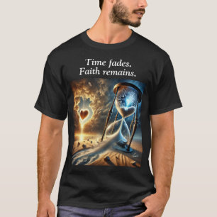 Sprickat timglas: Faith over Time Surreal T Shirt