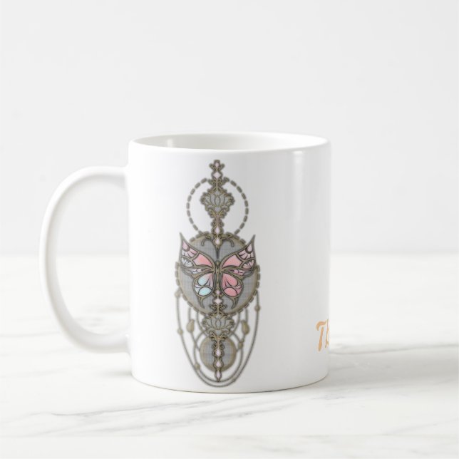 Sprickfjäril Kaffemugg (Vänster)