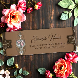 Sprickfjäril Returadress Etikett