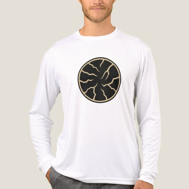 Sprickig Yt Grafik T Shirt (Framsida)