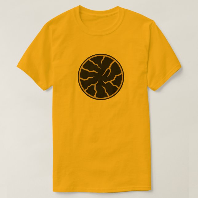 Sprickig Yt Grafik T-Shirt (Design framsida)