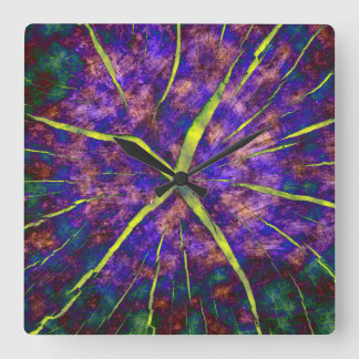 Sprickor i tid fyrkantig klocka