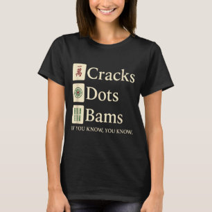 Sprickor prickar bams om man känner mahjong mammor t shirt