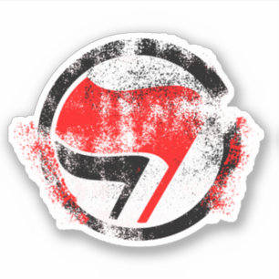 Sprid antifascistisk Flagga Klistermärken