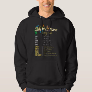 Sprid av äldre medborgare som texterar koden farmp hoodie