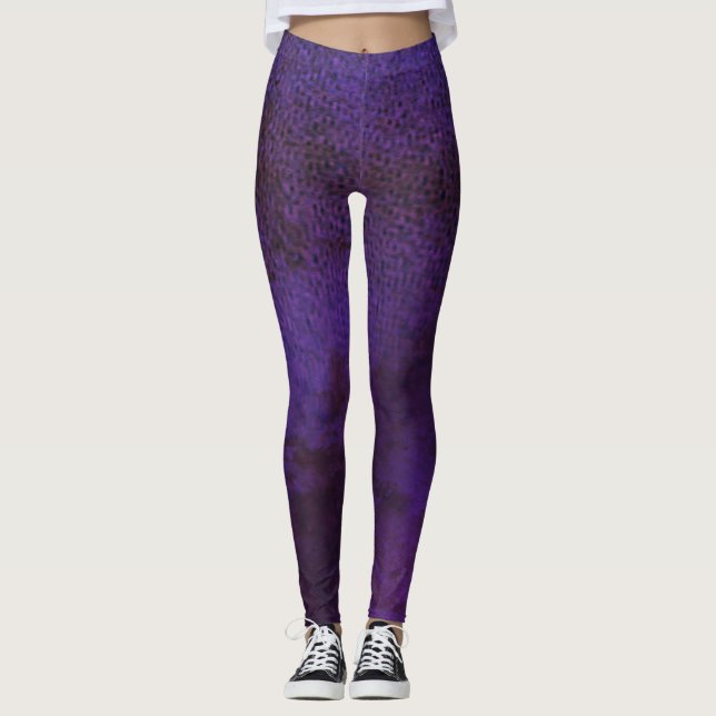Sprid blå Lila Svart YOGA BYXOR Leggings (Framsida)